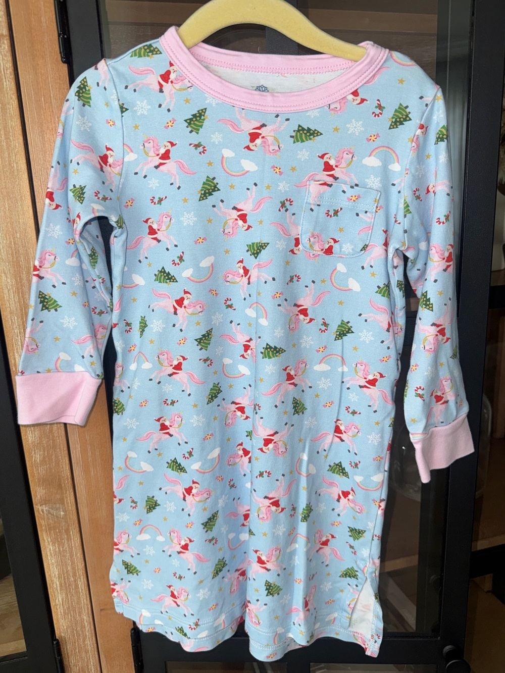 Magnolia Baby pima dress long sleeve santa christmas rainbows unicorns nightgown